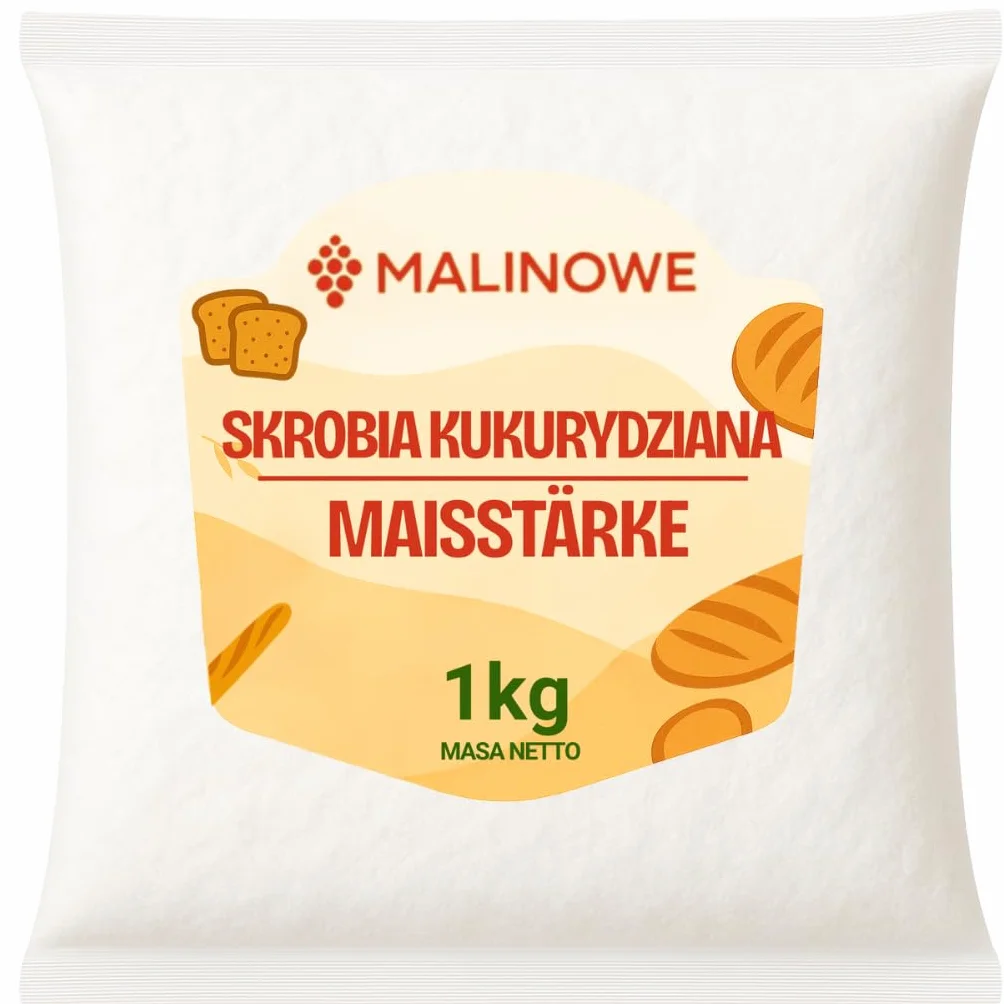 SKROBIA KUKURYDZIANA Malinowe 1kg Spożywcza