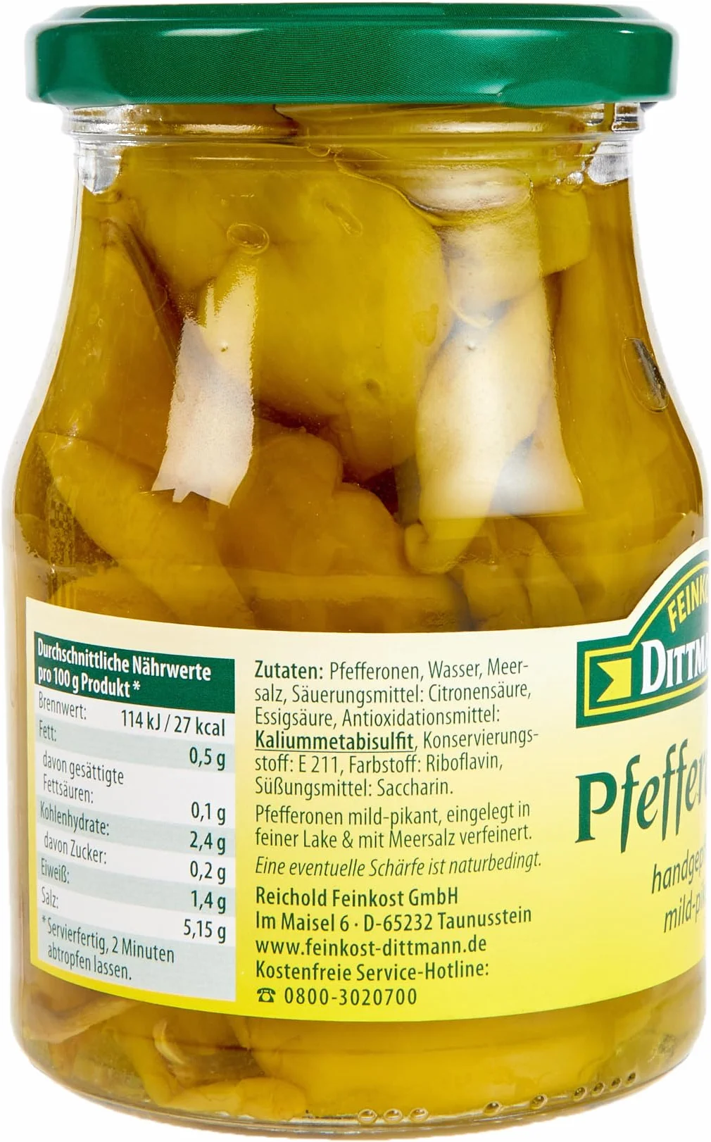 Feinkost Dittmann Jony pieprzowe łagodne pikantne, 4 szt. (4 x 300 g)