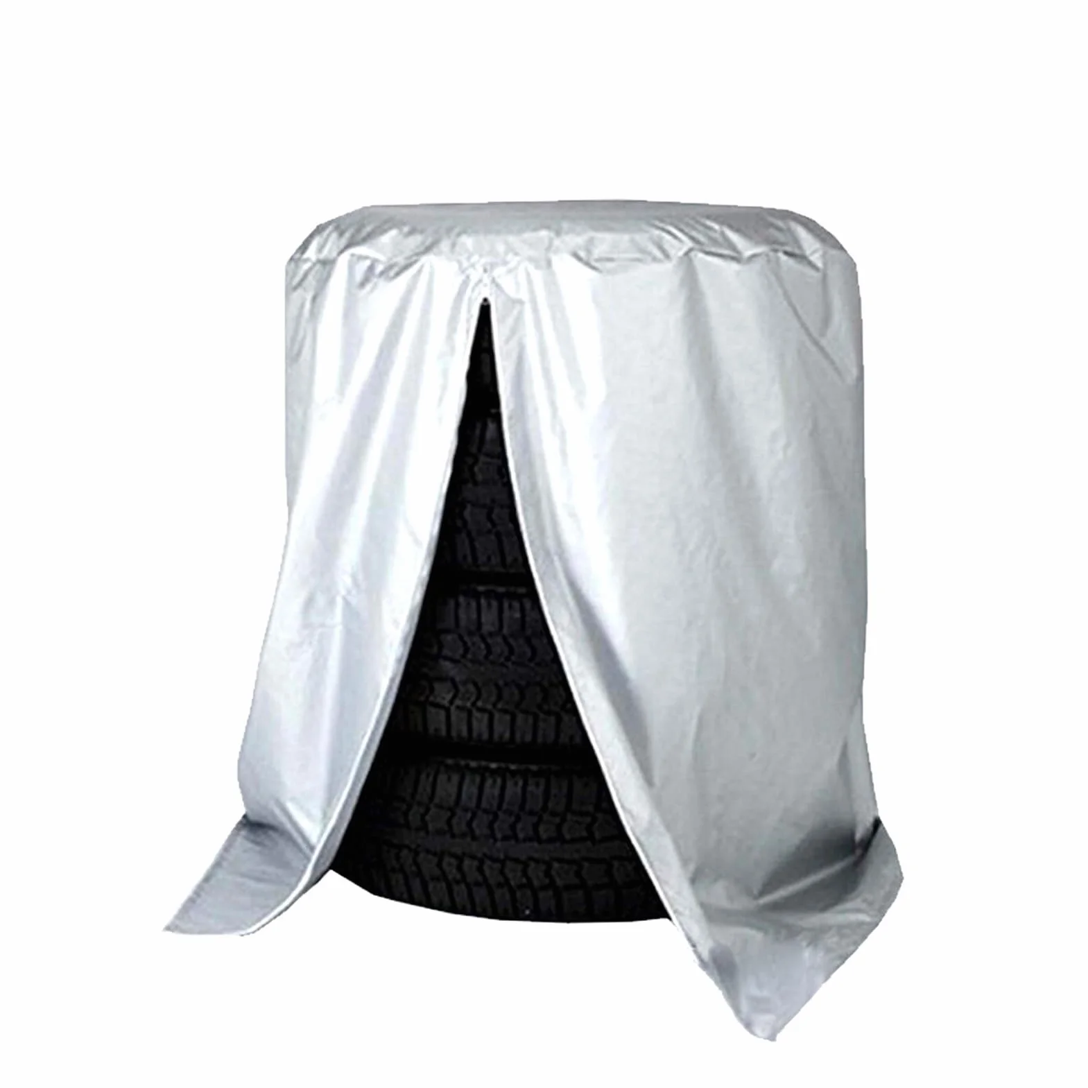 Pokrowiec Ochronny na Oponę Wodoodporny 210D Oxford Srebrny M 73x110cm