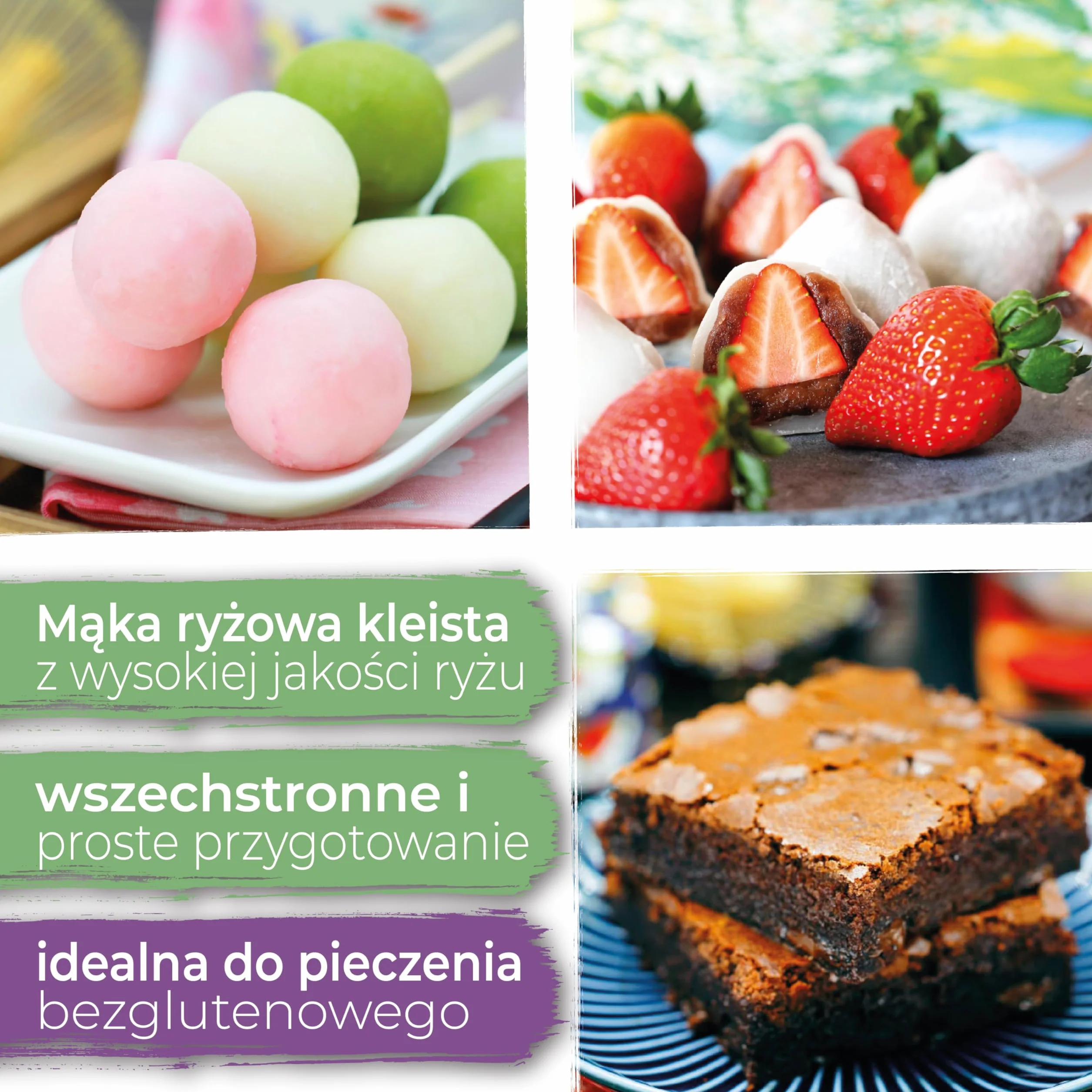 FUJIMAN mąka ryżowa kleista (glutinous) | idealna do japońskich mochi, dango i bezglutenowego pieczenia | wegańska, bezglutenowa (1 × 940 g) (940 g)