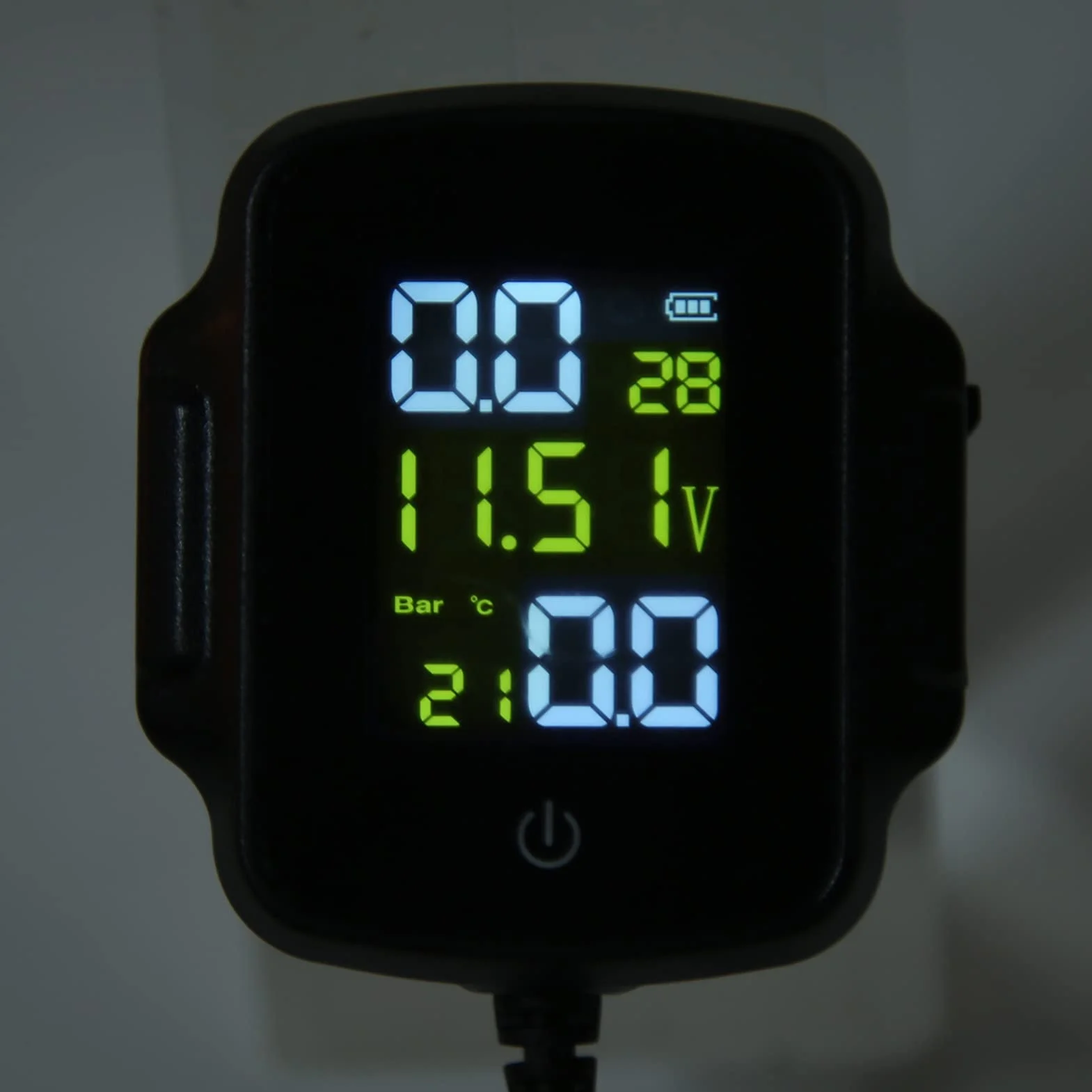 System monitorowania ciśnienia w oponach motocyklowych z 2 czujnikami zewnętrznymi, TPMS, ładowanie przez USB 12 V, bardzo precyzyjny wyświetlacz
