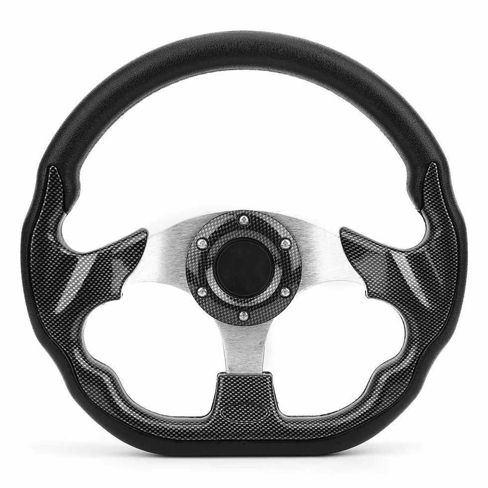 Yctze Uniwersalna kierownica wyścigowa z włókna węglowego 320 mm - styl wyścigowy Drift z przyciskiem klaksonu do driftingu
