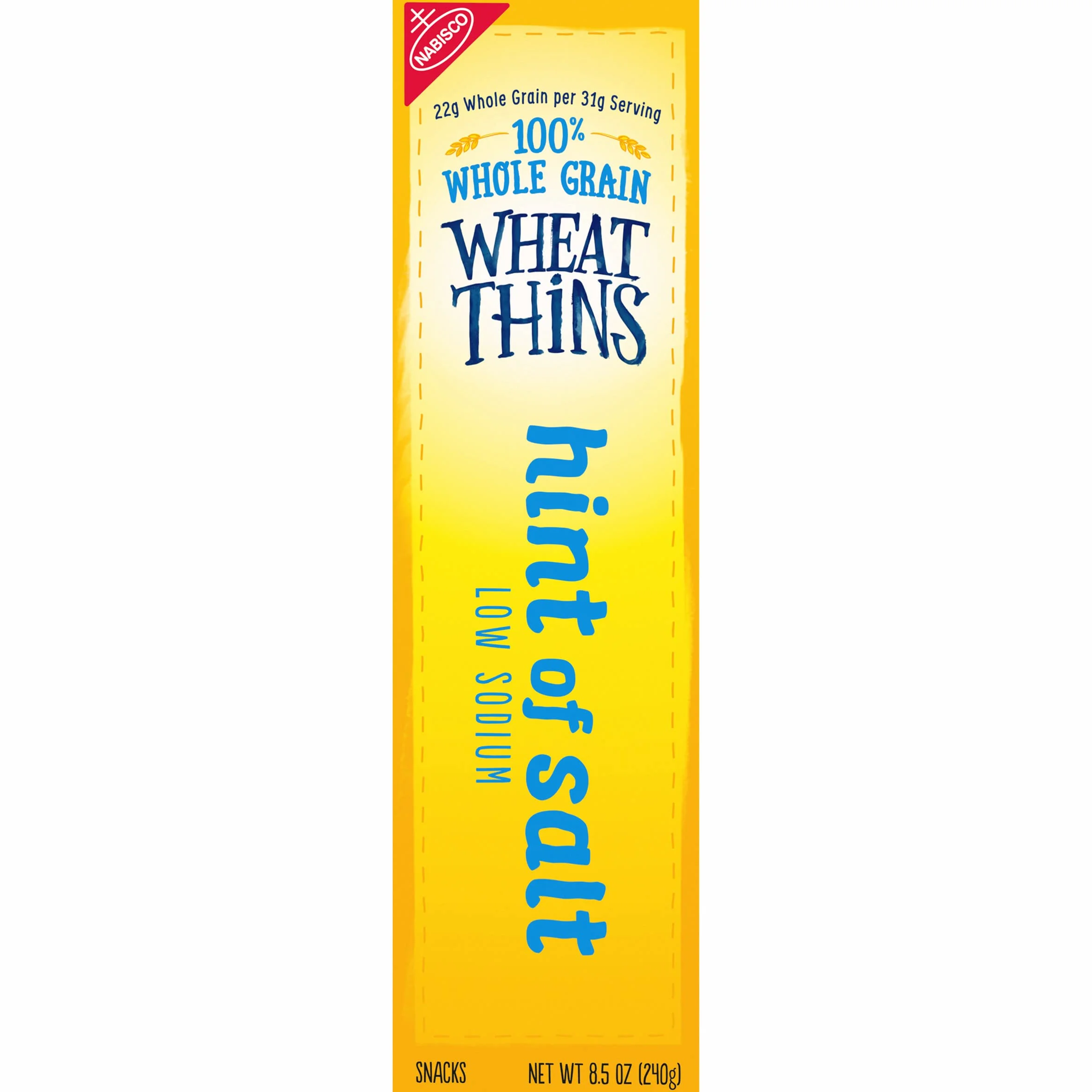 Wheat Thins Hint Of Salt Whole Grain Low Sodium Crackers, 8.5 Oz, 1Count