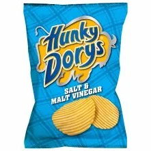 Hunky Dory Chipsy sól i ocet z Irlandii 6 x 150 g