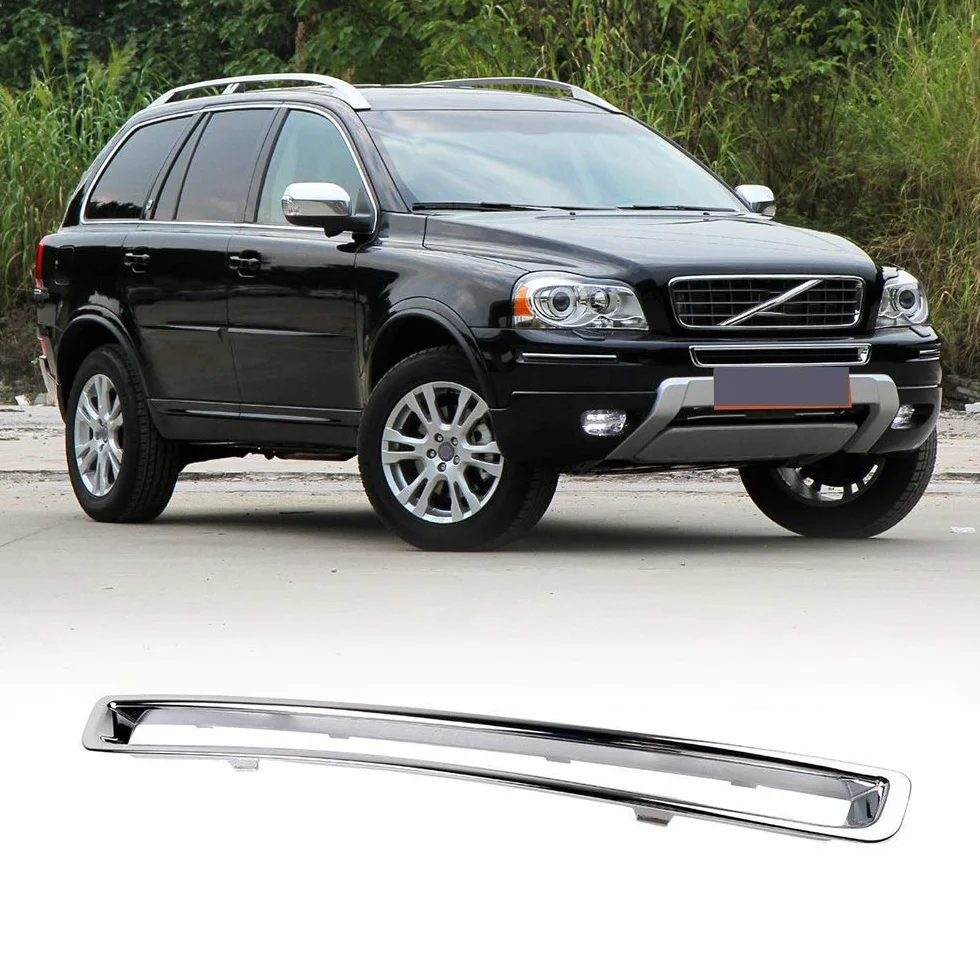 Akcesoria samochodowe chromowana zewnętrzna przednia zderzaka kratka do XC90 2007-2014 30698143