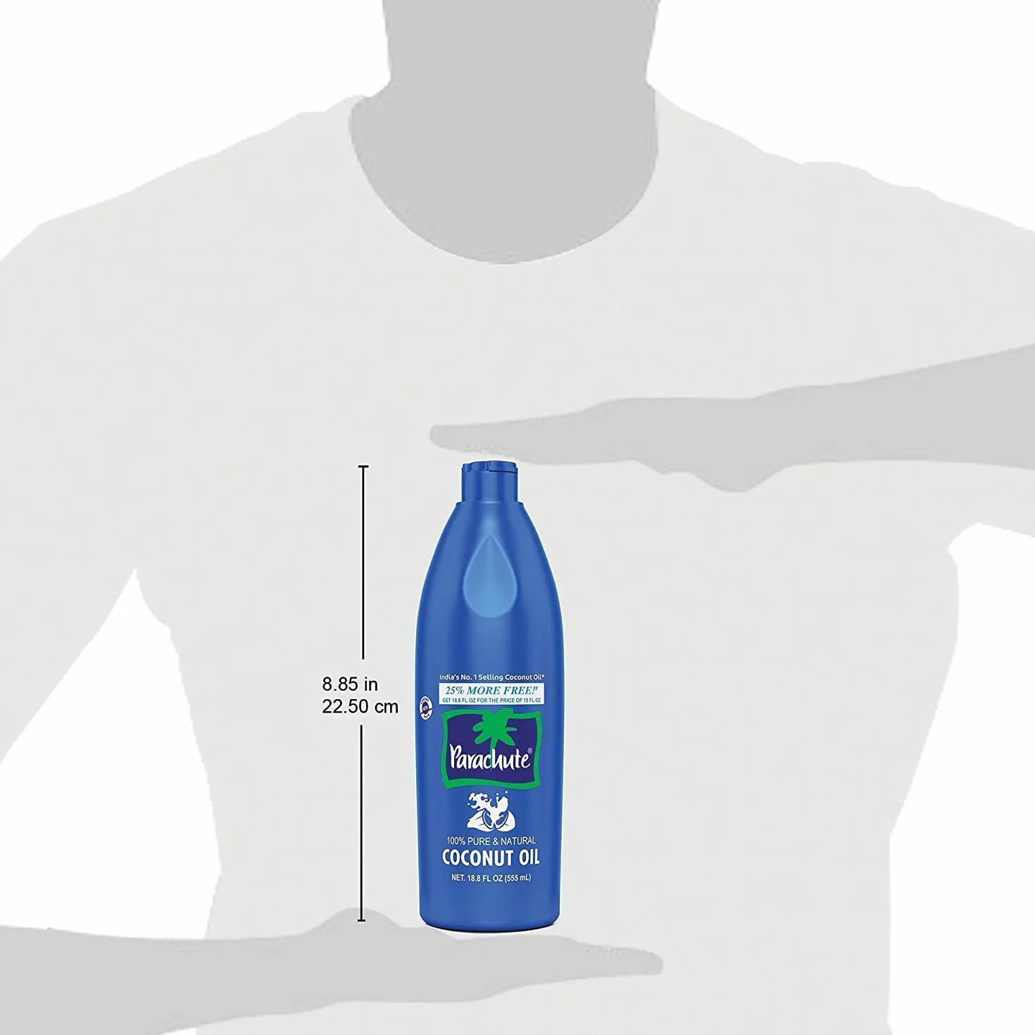 PARACHUTE - Olej kokosowy (butelka), (1 x 500 ml)
