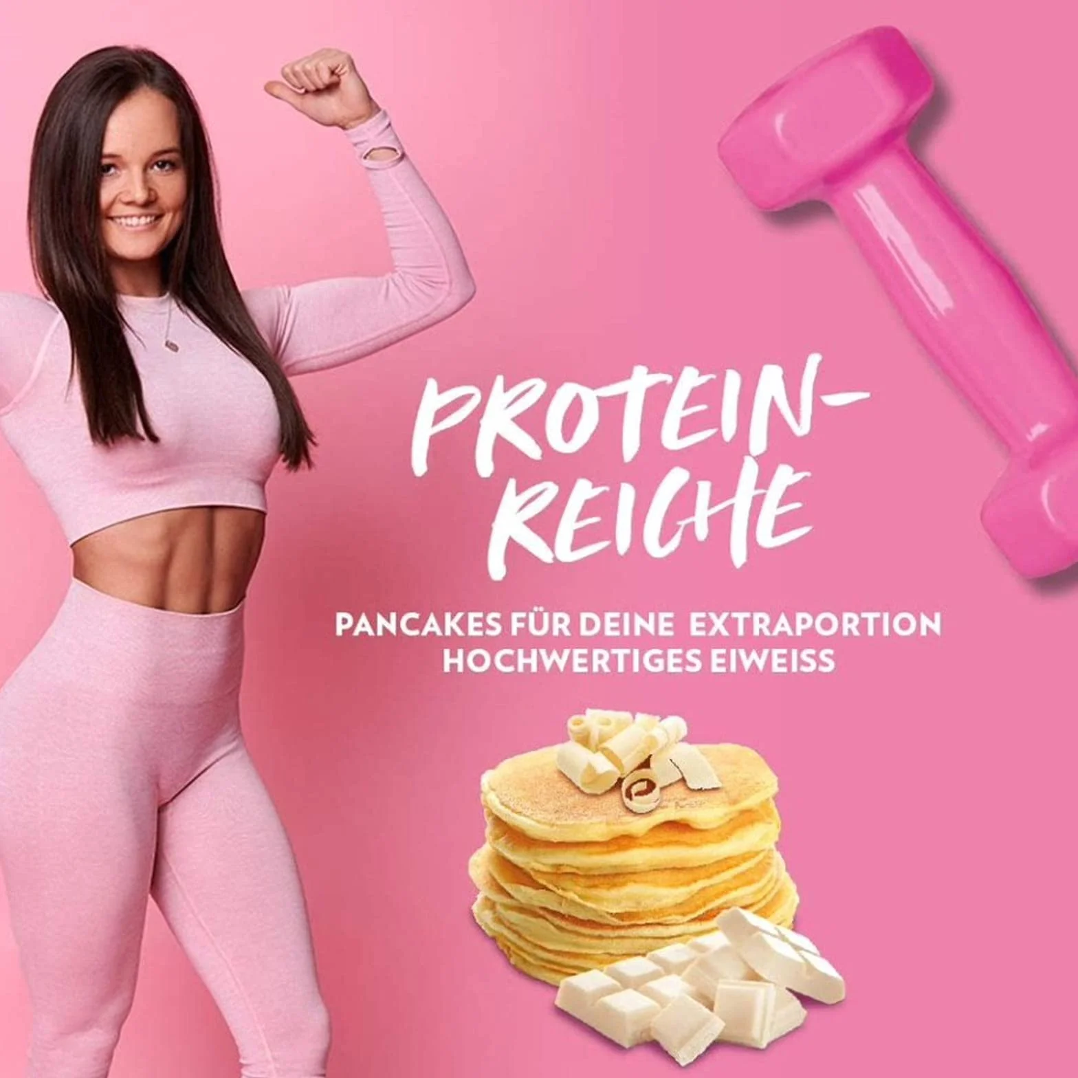 Protein Pancake Mix, Low Carb, przygotowany w 2 minuty, mieszanka naleśników białkowych, mieszanka waflowa do odchudzania, nisko-tłuszczu, śniadanie o wysokiej zawartości białka, proszek gimnastyczny – neutralny (500 g)