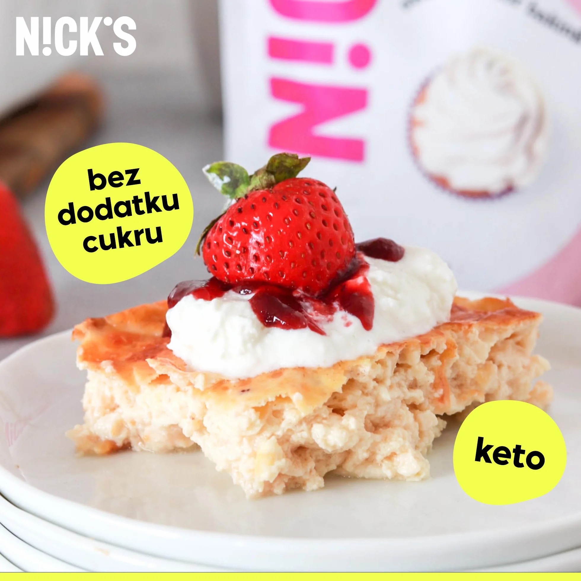 NICKS Use like sugar, idealna substancja słodząca do pieczenia mieszanka ksylitolu, erytrytolu, stewii i polidekstrozy, 1 do 1 niskokaloryczny zamiennik cukru, 1 kg