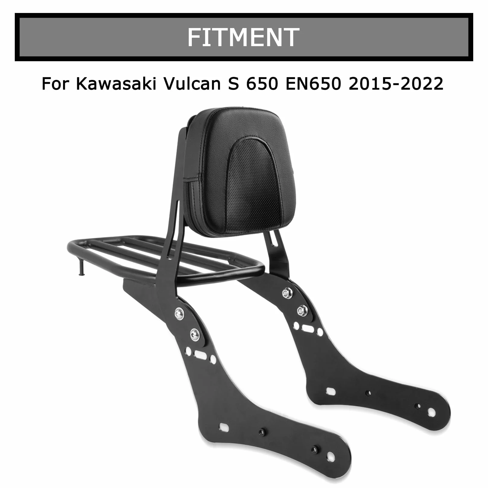 Sissy bar z baga?nikiem i oparciem poduszka do Kawasaki Vulcan VN650 EN650 S650 2015-2022