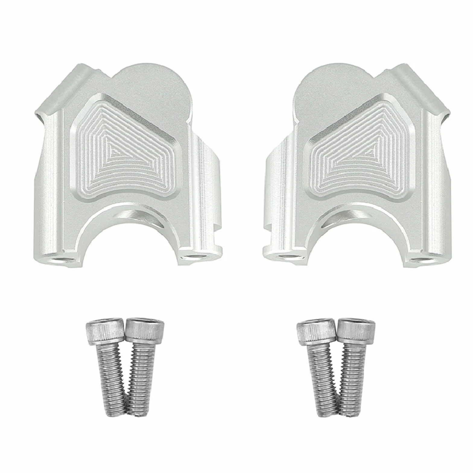 Podwyższacz kierownicy motocyklowej 38 mm aluminiowy kompatybilny BMW F800GS 2008-2017 F800R 2015-2017 F800GT 2013-2017 srebrny