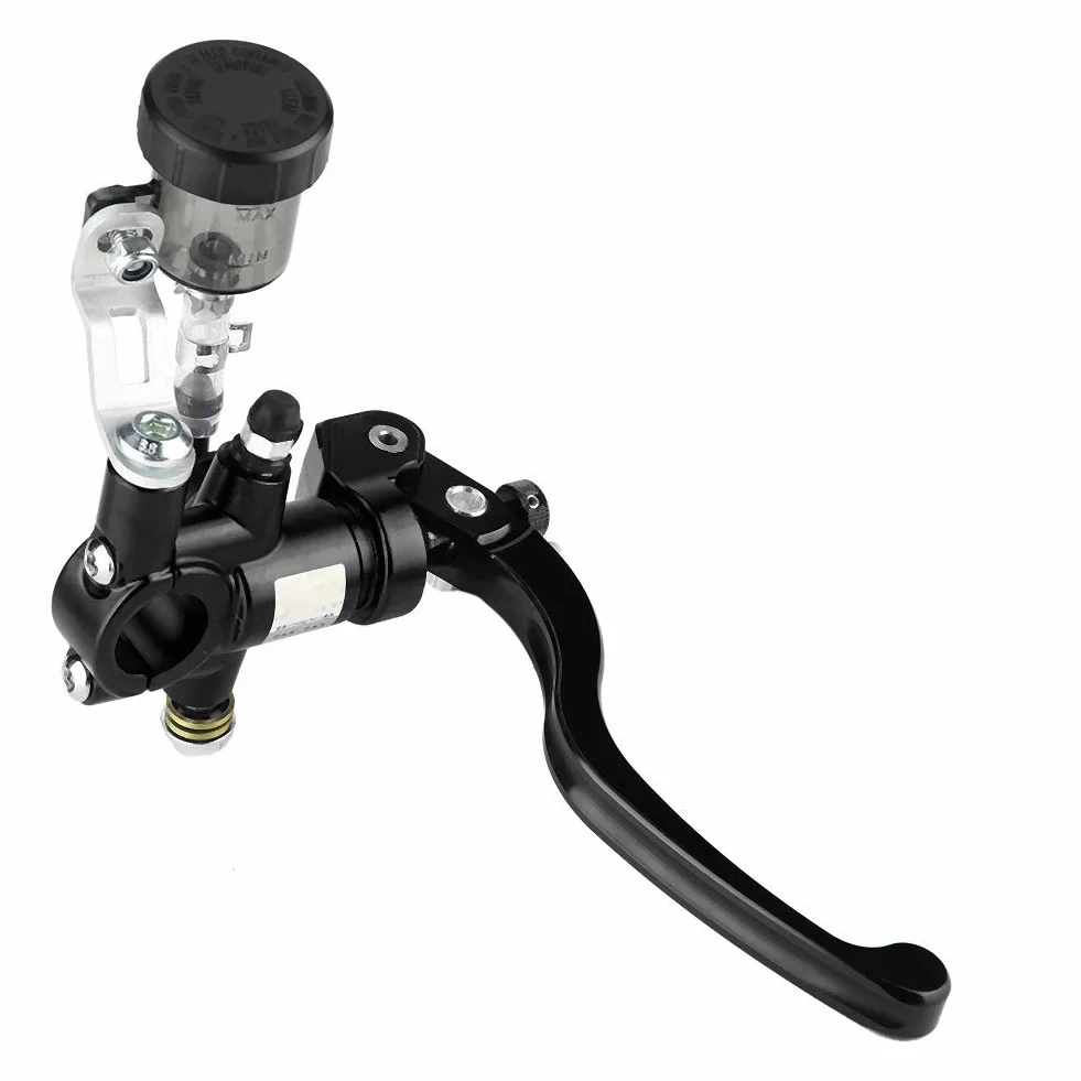 CNC Motorcycle Straight Push Brake Pump - Cylindry hamulcowe (prawe) Opcjonalna hydrauliczna pompa sprzęgła Stra (czarna)