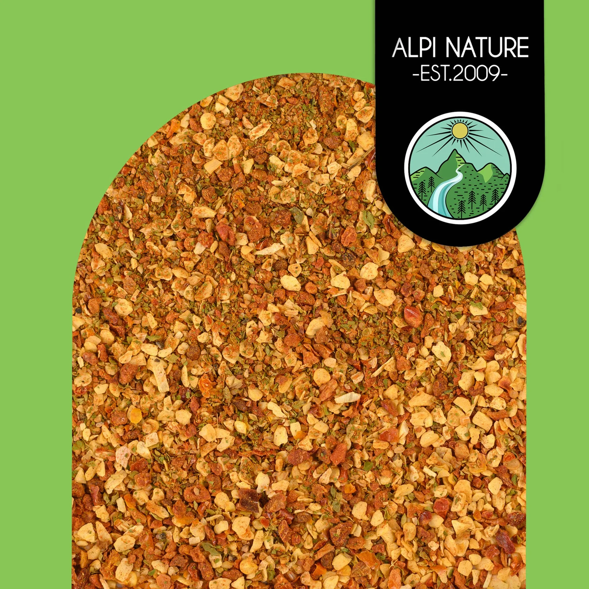 Alpi Nature Ekologiczna Przyprawa Aglio e Olio 50g, Ostra Mieszanka Przypraw