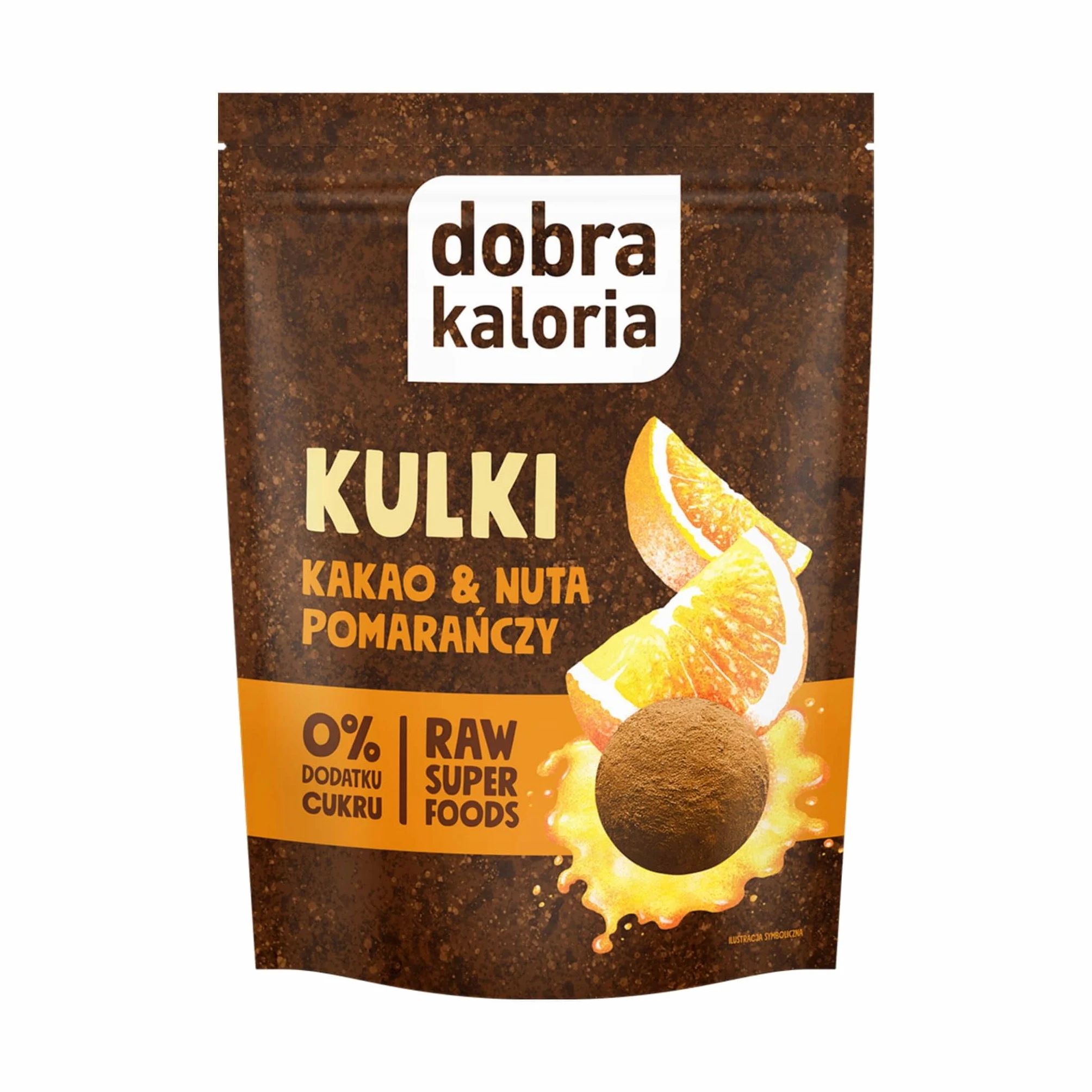 KUBARA Kulki BEZ CUKRU Kakao Pomarańcza Dobra Kaloria 65g
