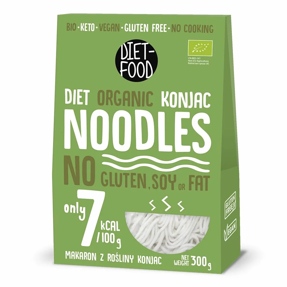 Bio Shirataki Noodles Makaron Konjakowy Niskowęglowy 300 g