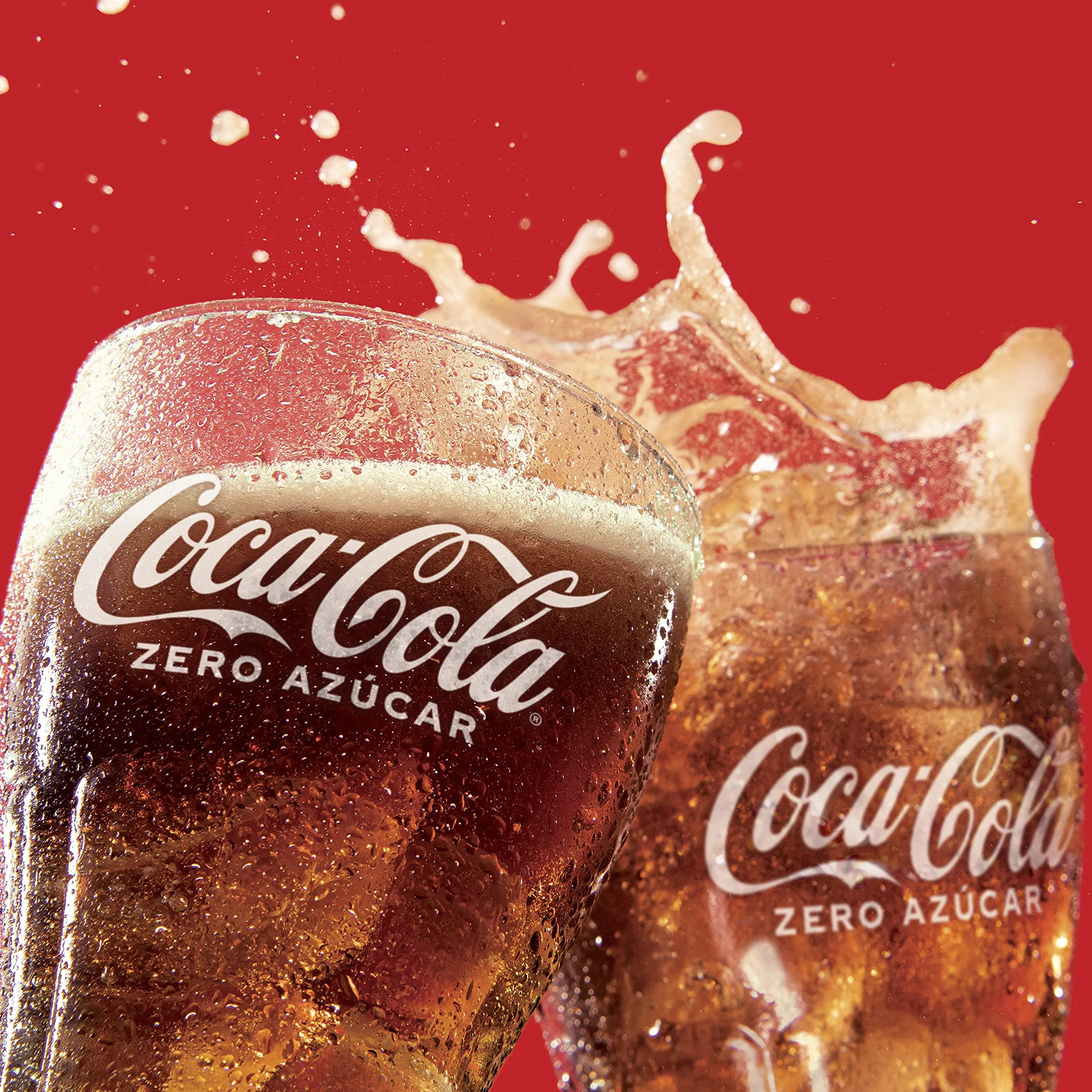Coca -Cola Zero Azúcar - Cola läsk utan socker, utan kalorier - Förpackning med 4 glasflaskor 200 ml
