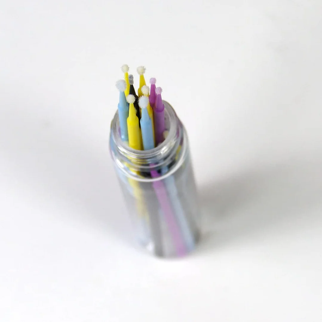 SD COLORS Pałeczki SWABS 24 SZTUK AUTOMOTIVE MALOWANIE SZCZEGÓŁY SAMOCHODOWE NAPRAWA DO ZAPARÓW STONE CHIPS TOUCH MICRO BRUSH 1,2 mm 1,5 mm 2,0 mm 2,5 mm
