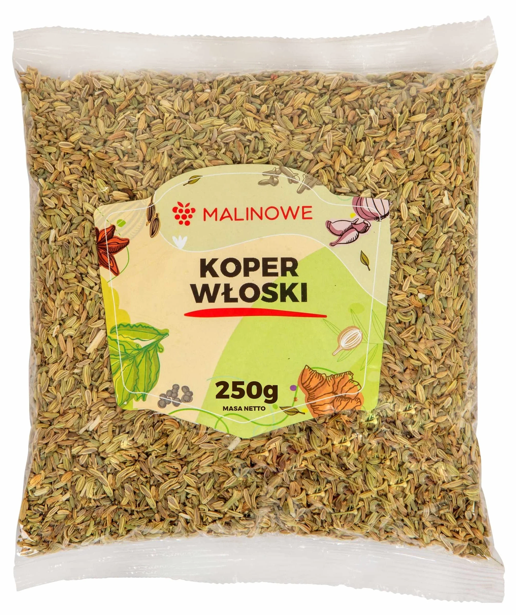 Malinowe KOPER WŁOSKI ZIARNO 250g Naturalny Jakość Premium