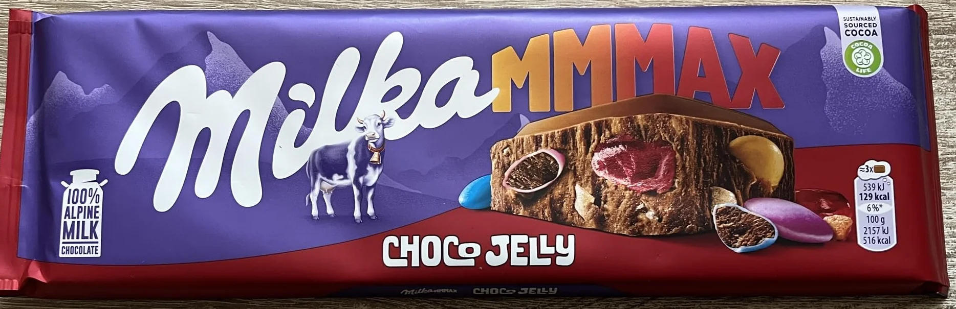 Milka Mmmax Czekolada mleczna Choco Jelly 250g