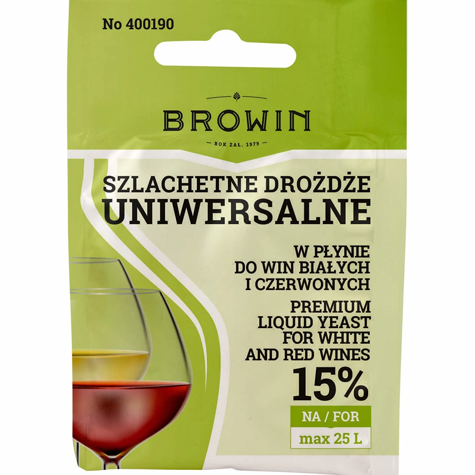 Szlachetne Drożdże do wina 20ml - Uniwersalne | Drożdże Winiarskie | Drożdże do Fermentacji
