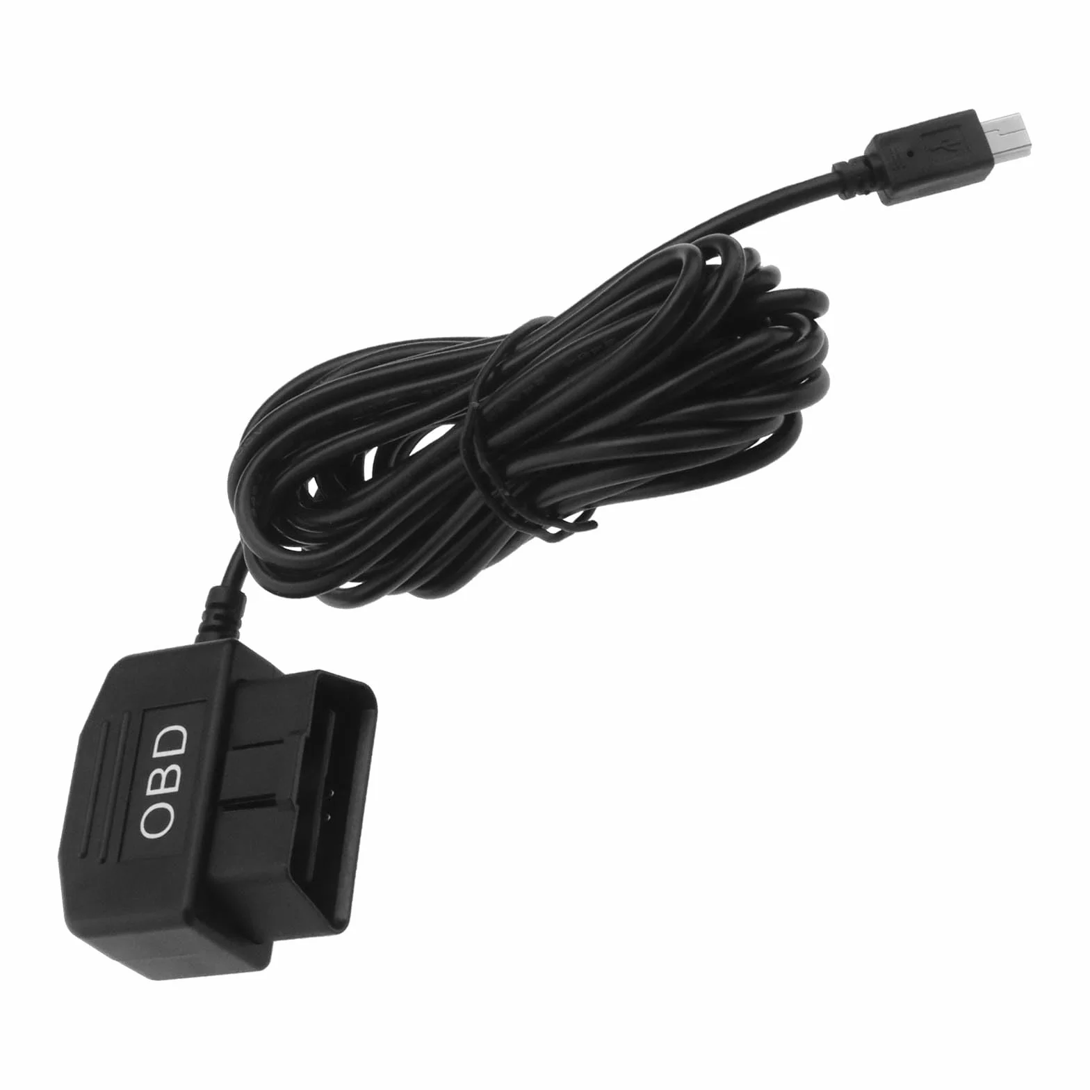 Kabel zasilający OBD Mini USB OBD2 kabel zasilający adapter Hardwire kabel ładowarki 24 godziny nadzoru z przyciskiem przełącznika trybu do kamery samochodowej 3,5 metra